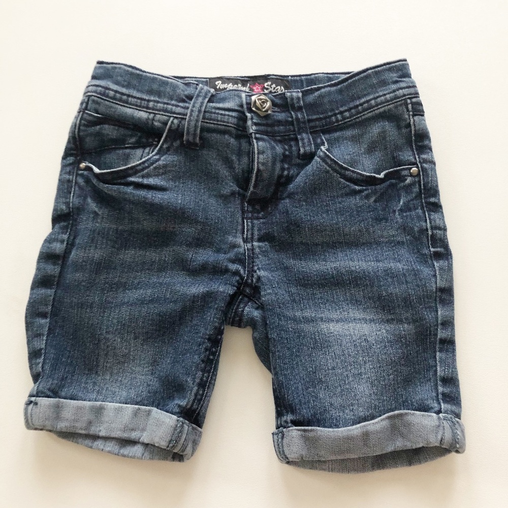 Imperial Star Denim Jean Shorts Cuffed 5" Inseam